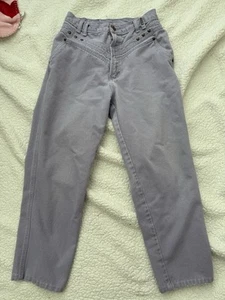 Rockies Jeans Womens Sz 11 Light Purple Bare Back Denim Pants Western Vintage - Picture 1 of 7