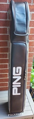 RARO!!  BOLSA DE GOLF PING delgada negra compacta pantalla tiene estantes reorganizables Foto 1 de 4
