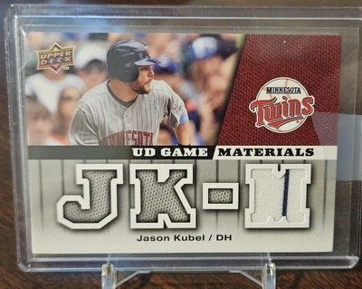 2009 Upper Deck #GM-JK Jason Kubel UD Game Materials - Image 1 of 2