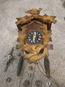Vintage Cuckoo Clock Made in Germany AS IS For PARTS!! READ!! - Picture 1 of 17