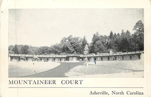 Postal de Mountaineer Court Asheville Carolina del Norte - Imagen 1 de 2