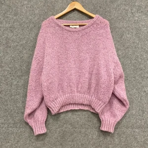American Vintage Womens Jumper Sweater Size M/L Mohair Blend Purple 21810 - Picture 1 of 9