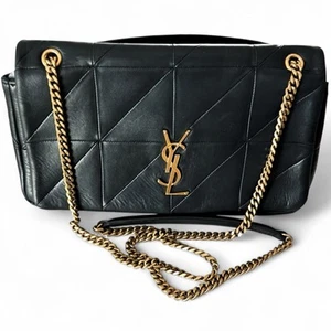Saint Laurent Jamie 4.3 Small Shoulder Bag, Vert Foncé Dark Green, Lambskin - Picture 1 of 17