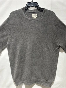 St John’s Bay Men’s Crewneck Sweater Sz XL Gray Pullover 100% Cotton - Picture 1 of 5