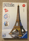 Ravensburger 3D Puzzle Eiffel Tower 216 Pieces La Tour Eiffel Paris Ages 12+ EUC