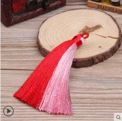 V87 (1, 10 pcs) 9cm Long tassel  Eyelet  (use for earring bookmark runner dress) - Image 1 of 4