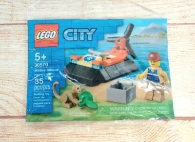 LEGO CITY Wildlife Rescue Hovercraft 30570 Polybag Monkey 5+ Pretend Play Toy  - Image 1 of 4