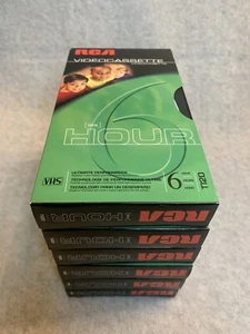 Lot of Six Blank RCA T-120 6 Hour Videocassette VHS Cassette Tape, Open Box - Picture 1 of 6