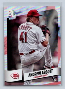 2024 Topps Big League RC Uncommon Rainbow Foil 206 Andrew Abbott Cincinnati Reds - Picture 1 of 2