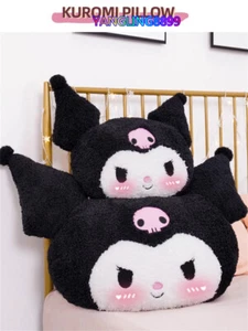 Cute Kuromi Plush Toy Pillow Stuffed Doll Back Cushion Sofa Decor Girl Xmas Gift - Picture 1 of 23