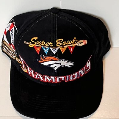 Gorra SnapBack Logo Denver Broncos Super Bowl XXXII 32 1990s De colección Sombrero de Fútbol Foto 1 de 4