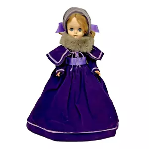 Vintage Effanbee 1966 Puppe 15 Zoll lila Kleid Kleid Sleepy Rocker Augen - Bild 1 von 24