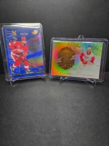 2024-25 Upper Deck SPx Dylan Larkin Holoview F/X Blue #/399 Silver Finite #/599 - Bild 1 von 5