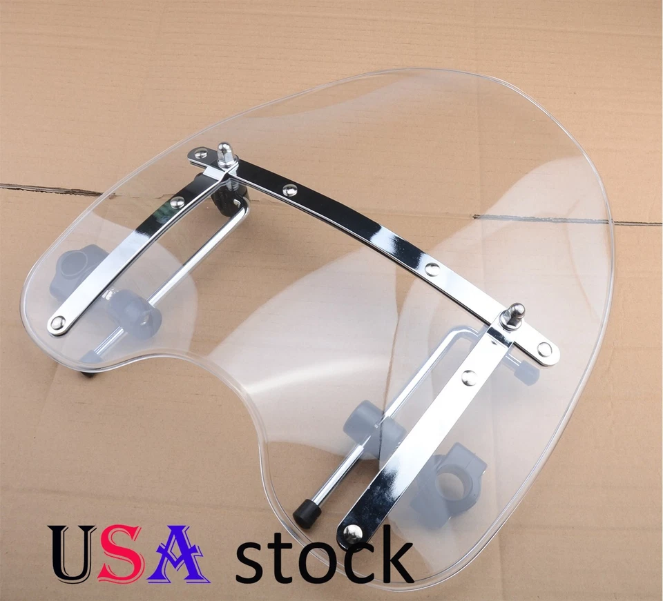 Clear Windscreen Windshield For Honda Rebel CMX250 Magna Shadow VT600 750 1100 - Image 1 of 3