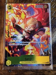 Sanji P-034 CS 2023 Celebration Pack Championship Promo One Piece Card Eng - Picture 1 of 1