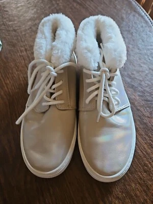 Zapatillas altas de piel azul marino antiguo talla 3 para niñas Foto 1 de 4