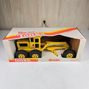 Tonka Grader 1984 with Original Box Model 2510 New Vintage Original Excellent - Picture 1 of 11