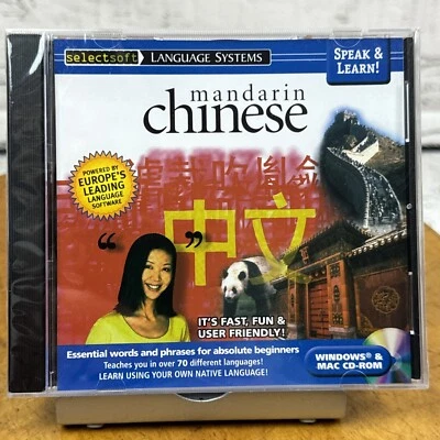Selectsoft Language Systems Mandarin Chinese Speak & Learn! 🆕 CD-ROM NEW - Image 1 of 3