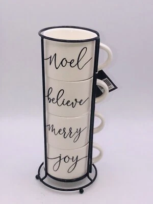 Holiday Stackable Espresso Cups Robert Stanley Home Collections Demitasse Cups - Image 1 of 4