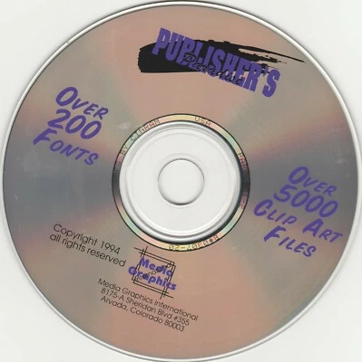 Publisher's Paradise by Media Graphics ~ 1994 ~ CD-ROM - Image 1 of 2