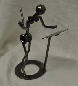 CONDUCTOR-MUSIC DIRECTOR- Metal Nuts and Bolts Figurine Music Gift NIB - Picture 1 of 1