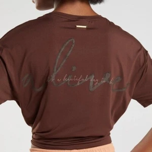 Gymshark X Whitney Simmons It’s a Beautiful Day To Be Alive Oversized T-shirt XS - Picture 1 of 8