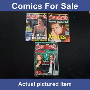 Dreamwatch magazines x 3 with X-Files covers - Plus 2 centre posters (LOT#11289) - Picture 1 of 9