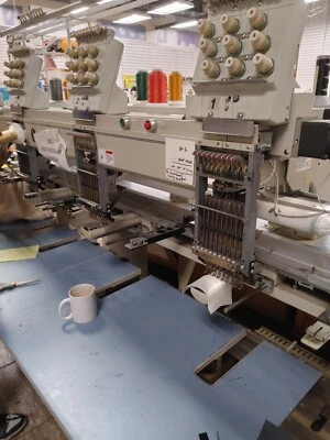 BARUDAN 4 ГОЛОВЫ ВЫШИВАЛЬНАЯ МАШИНА / 9 ИГЛА / 9 ЦВЕТ / Б/У - Изображение 1 из 4