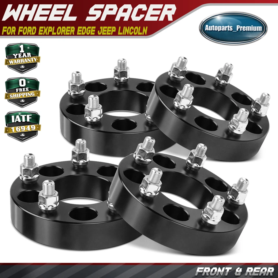 4Pcs 5x4.5 to 5x4.75 Wheel Adapter 1/2"-20 73.1mm 1.25" for Ford Explorer Jeep - Image 1 of 4