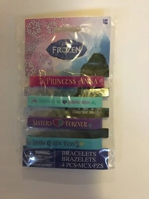 CONJUNTO DE PULSEIRA DISNEY FROZEN 4 PEÇAS NOVO —372 - Imagem 1 de 4