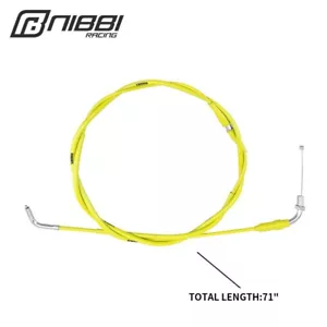 NIBBI Universal Throttle Cable 71" 180cm For Motocross Pit Dirt Bike Scooter ATV - Picture 1 of 9