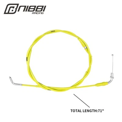 NIBBI Universal Throttle Cable 71" 180cm For Motocross Pit Dirt Bike Scooter ATV - Image 1 of 4