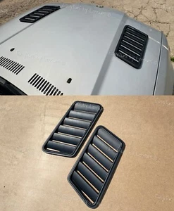 BMW E36 REAL vented louvers OPEN Vent hood ABS plastic set of 2 Gills - Picture 1 of 12