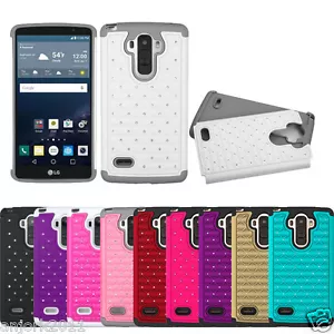 Funda protectora de doble capa con punto híbrido para LG G Stylo LS770 Vista 2 H740 - Imagen 1 de 24