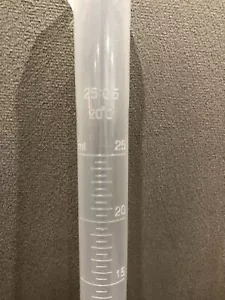 Measuring Cylinder Graduated with Spout Plastic 25ml - Picture 1 of 2