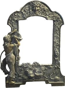 ๐ฅ VINTAGE ART NOUVEAU EASEL BACK VANITY TABLE MIRROR - Picture 1 of 16