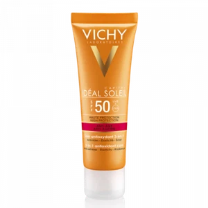 Vichy Ideal Soleil SPF 50 crema anti-invecchiamento 50 ml cura antiossidante 3 in 1 - Foto 1 di 1