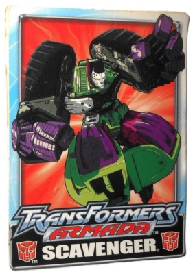 TRANSFORMERS armada SCAVENGER 2002 Sticker complete trading card - Image 1 of 2