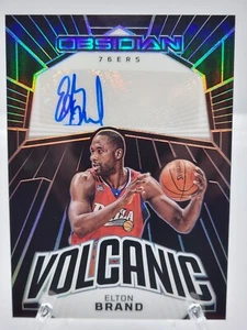 2022-23 Panini Obsidian Elton Brand Volcanic Signatures 98/99 #VS-BPE Auto 76ers - Picture 1 of 2