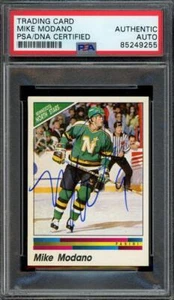 1990 Panini Stickers MIKE MODANO signed ROOKIE (Stars - autograph) PSA/DNA HOF - Picture 1 of 1