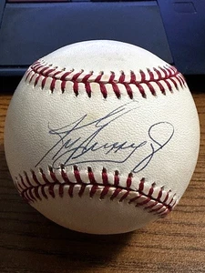 KEN GRIFFEY JR. 2 SIGNED AUTOGRAPHED OAL BASEBALL! Mariners, Reds! HOF! - Picture 1 of 2