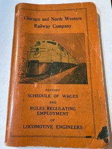 CHICAGO & NORTH WESTERN Rwy Co Wages Rules Employment Locomotive Engineers 1942 - Picture 1 of 1
