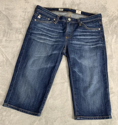 Pantalones cortos vaqueros AG Adriano Goldschmied Bermuda para mujer 28 Malibu Whiskered Foto 1 de 4