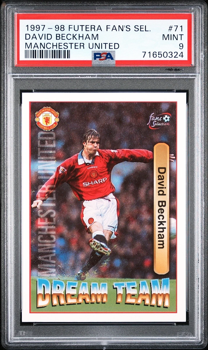 1997 Futera Fans Selection Manchester United David Beckham #71 for