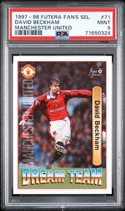 1997-98 Futera David Beckham Fan's Selection Dream Team #71 PSA 9 Mint - Picture 1 of 2