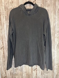 Comfort Colors dunkelgraues Langarm-T-Shirt mit Kapuze 100 % Baumwolle Größe L  - Bild 1 von 4