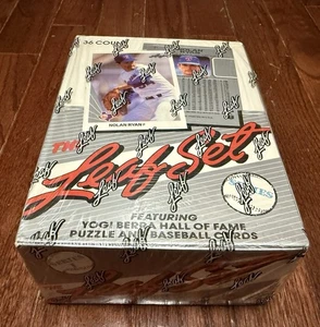 1990 Leaf Baseball Serie 1 Wachsbox ungeöffnet fabrikversiegelt 36 Packungen L62 - Bild 1 von 7