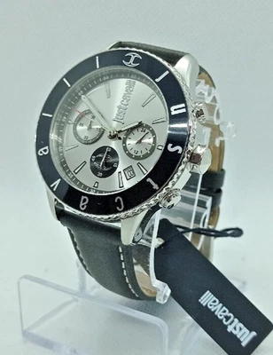 OROLOGIO UOMO JUST CAVALLI CRONOGRAFO MODELLO MODERN CON DATARIO CINTURINO PELLE - Immagine 1 di 4