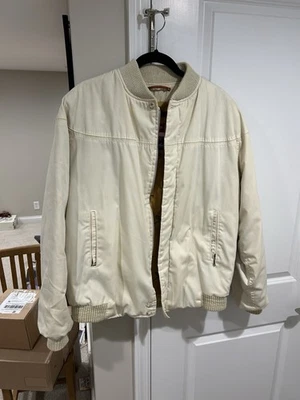 Chaqueta De Colección The Original Varsity by Catalina Hombre 42 Larga Beige Crema Bomber Foto 1 de 4