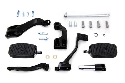 Kit de control de extensión negro de 3 pulgadas con mini estribos para Harley Davidson Foto 1 de 4